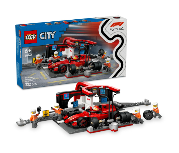 LEGO City 60443 Pit-Stop z Ferrari - 1298083 - zdjęcie 2